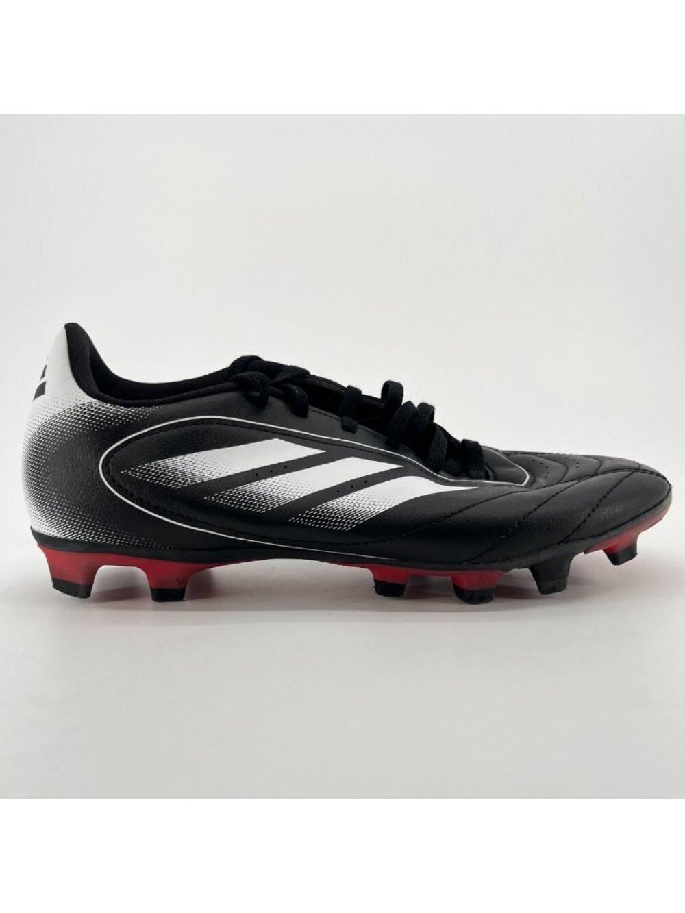 Adidas Goletto IX FG Mens Size 7 Black Silver Running Outdoor Soccer Cleats
